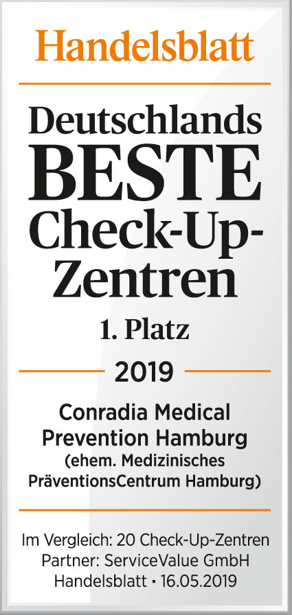 Handelsblatt-Deutschlands-Beste-Check-Up-Zentren-1-Platz-2019-Conradia-Medical-Prevention-Hamburg